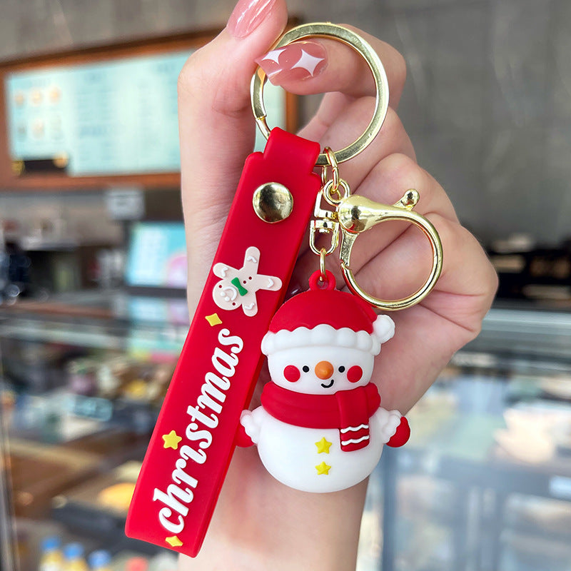 Wholesale Christmas Cute  Snowman Cartoon Keychains